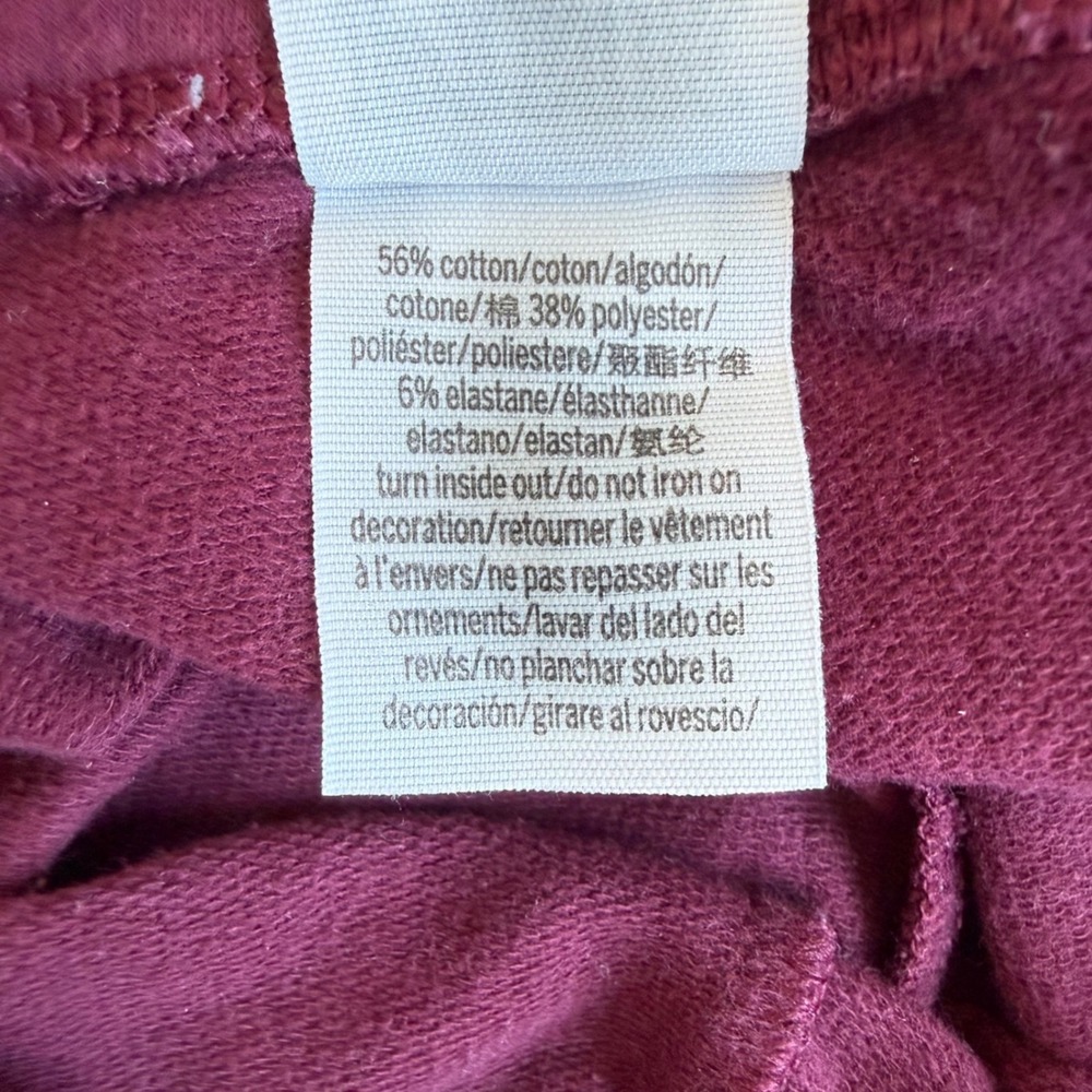 PINK Victoria's Secret Nation‎ Joggers Sweatpants Burgundy Size S - Picture 4 of 12